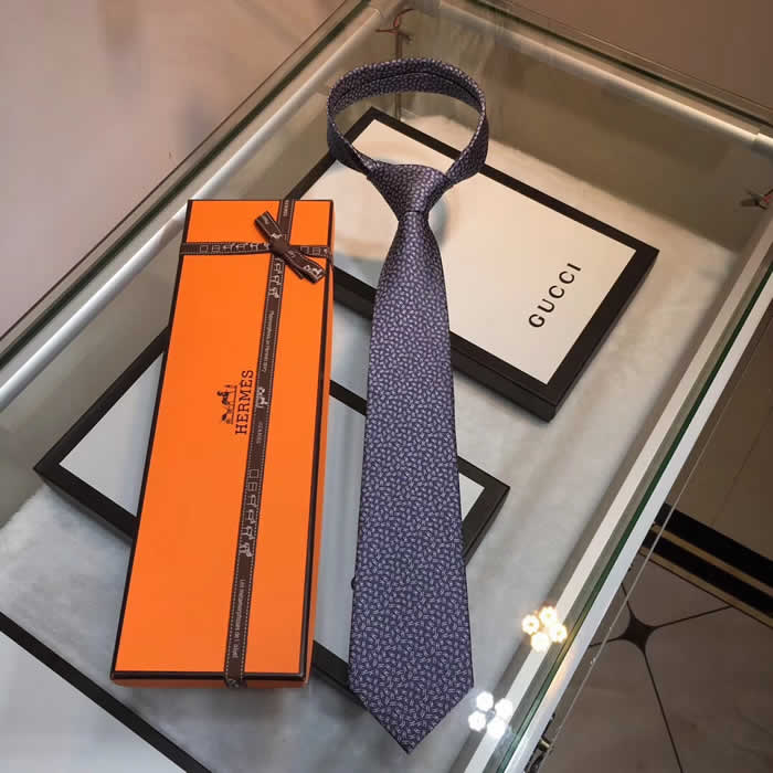 Classic Men Business Luxury Tie Replica Top Quality Hermes Ties 15